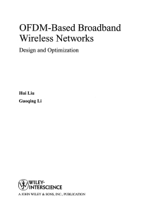 Imagen de portada: OFDM-Based Broadband Wireless Networks 1st edition 9780471723462