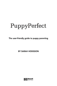 Imagen de portada: PuppyPerfect 1st edition 9780764587979
