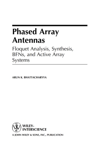 صورة الغلاف: Phased Array Antennas 1st edition 9780471727576