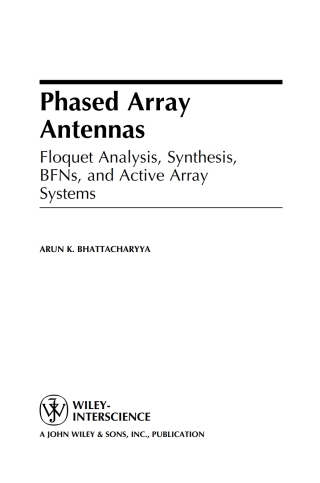 Imagen de portada: Phased Array Antennas 1st edition 9780471727576