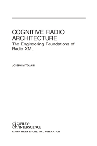 صورة الغلاف: Cognitive Radio Architecture 1st edition 9780471742449