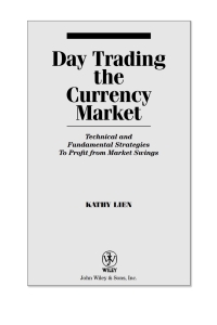 Cover image: Day Trading the Currency Market 1st edition 9780471717539