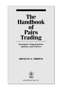 Imagen de portada: The Handbook of Pairs Trading 1st edition 9780471727071