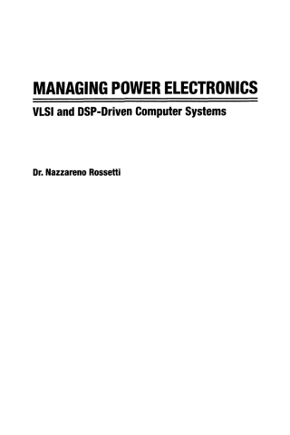 Cover image: Managing Power Electronics 1st edition 9780471709596