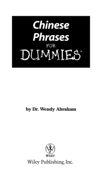 Imagen de portada: Chinese Phrases For Dummies 1st edition 9780764584770