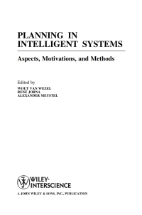 صورة الغلاف: Planning in Intelligent Systems 1st edition 9780471734277