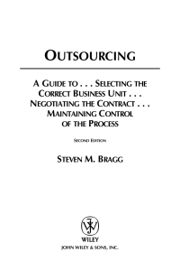 صورة الغلاف: Outsourcing 2nd edition 9780471676263