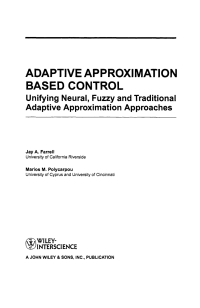 Cover image: Adaptive Approximation Based Control 1st edition 9780471727880