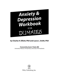 Cover image: Anxiety and Depression Workbook For Dummies 1st edition 9780764597930