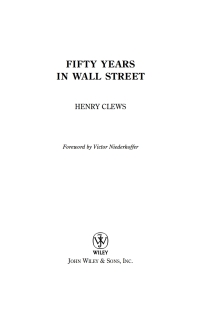 Imagen de portada: Fifty Years in Wall Street 1st edition 9780471772033