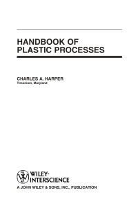 Imagen de portada: Handbook of Plastic Processes 1st edition 9780471662556