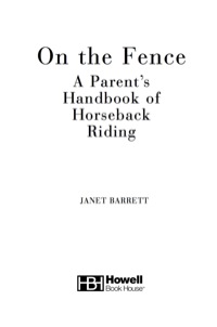 Cover image: On the Fence 1st edition 9780471754749