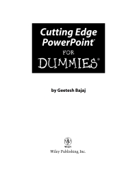 Cover image: Cutting Edge PowerPoint For Dummies 1st edition 9780470151372