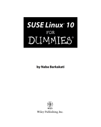 Cover image: SUSE Linux 10 For Dummies 2nd edition 9780471754930