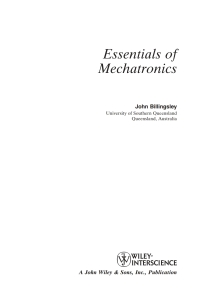 Imagen de portada: Essentials of Mechatronics 1st edition 9780471723417