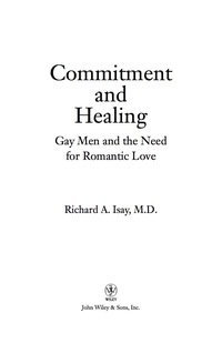 Omslagafbeelding: Commitment and Healing 1st edition 9780471740490