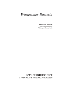 Cover image: Wastewater Bacteria 1st edition 9780471206910