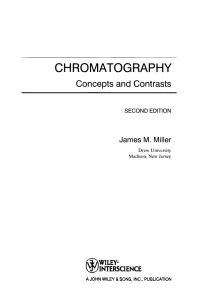 Imagen de portada: Chromatography 2nd edition 9780470530252