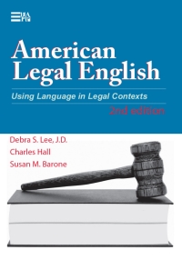 Titelbild: American Legal English, 2nd Edition 1st edition 9780472032068