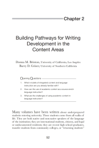 Cover image: Building Pathways for Writing Development in the Content Areas 1st edition 9780472037360