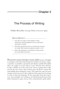 صورة الغلاف: The Process of Writing 1st edition 9780472037360