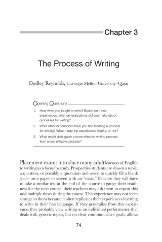 Immagine di copertina: The Process of Writing 1st edition 9780472037360