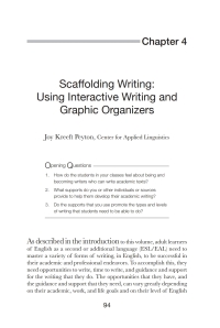 Cover image: Scaffolding Writing: Using Interactive Writing and Graphic Organizers 1st edition 9780472037360