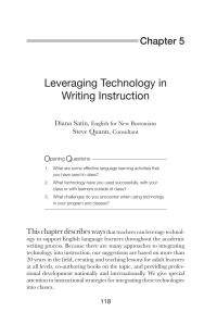 Cover image: Leveraging Technology in Writing Instruction 1st edition 9780472037360