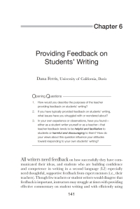 Immagine di copertina: Providing Feedback on Students’ Writing 1st edition 9780472037360