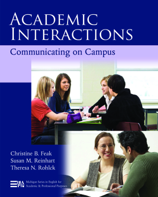 Cover image: Academic Interactions: Communicating on Campus 1st edition 9780472033423