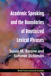 Titelbild: Academic Speaking and the Boundaries of Routinized Lexical Phrases 1st edition 9780472039432