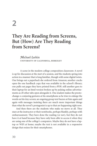 Titelbild: They Are Reading from Screens, But (How) Are They Reading from Screens? 1st edition 9780472037919