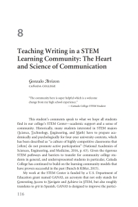 Cover image: Teaching Writing in a STEM Learning Community: The Heart and Science of Communication 1st edition 9780472037919