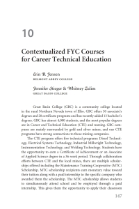 Cover image: Contextualized FYC Courses for Career Technical Education 1st edition 9780472037919