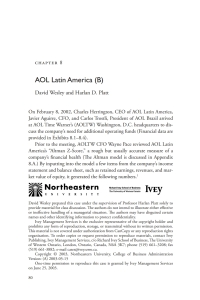 Cover image: A Casebook on Corporate Renewal, Ch. 8 - AOL Latin America (B) 2nd edition 9780472039241