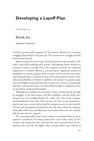 Cover image: A Casebook on Corporate Renewal, Ch. 23 - Shrink, Inc. 2nd edition 9780472039241