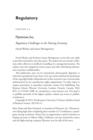 Imagen de portada: A Casebook on Corporate Renewal, Ch. 32 - Flytenow, Inc. 2nd edition 9780472039241