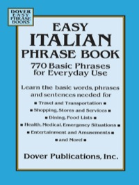 صورة الغلاف: Easy Italian Phrase Book 9780486280851