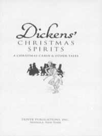صورة الغلاف: Dickens' Christmas Spirits 9780486477442