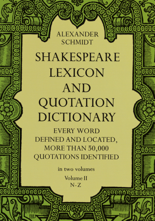 Imagen de portada: Shakespeare Lexicon and Quotation Dictionary, Vol. 2 9780486227276
