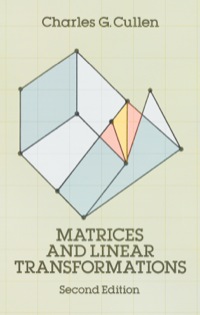 صورة الغلاف: Matrices and Linear Transformations 2nd edition 9780486663289