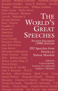 Imagen de portada: The World's Great Speeches 4th edition 9780486409030