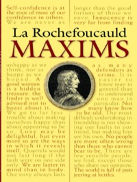 صورة الغلاف: La Rochefoucauld Maxims 9780486451459