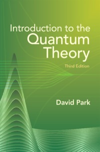 Cover image: Introduction to the Quantum Theory 9780486441375