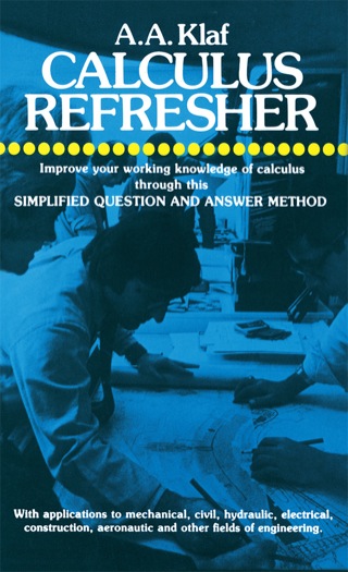 Cover image: Calculus Refresher 9780486203706
