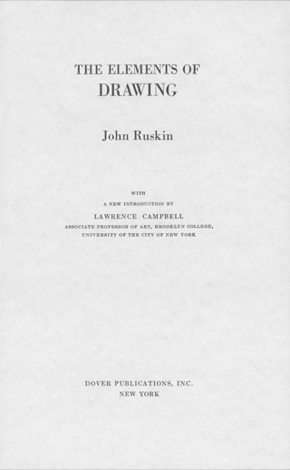 Cover image: The Elements of Drawing 9780486227306
