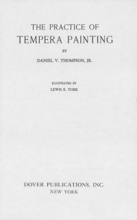 Cover image: The Practice of Tempera Painting 9780486203430