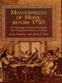 صورة الغلاف: Masterpieces of Music Before 1750 9780486418810