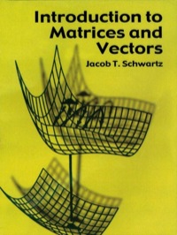 Cover image: Introduction to Matrices and Vectors 9780486420004