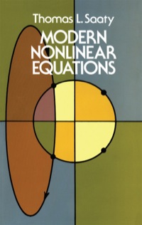 Cover image: Modern Nonlinear Equations 9780486642321